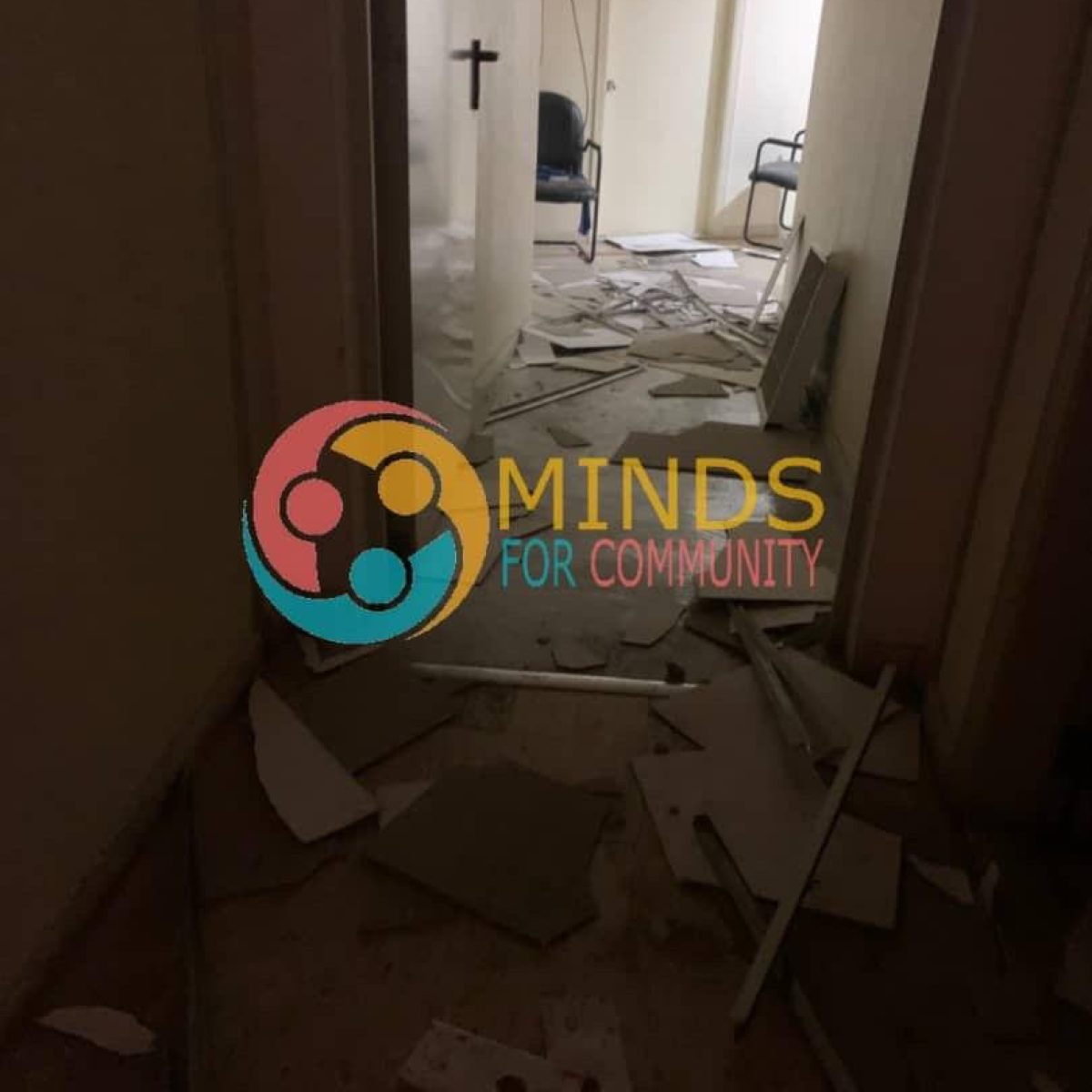 The damage to our office after the Beirut explosion