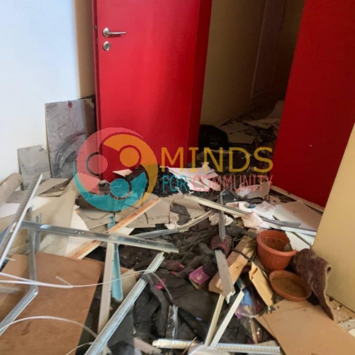 The damage to our office after the Beirut explosion