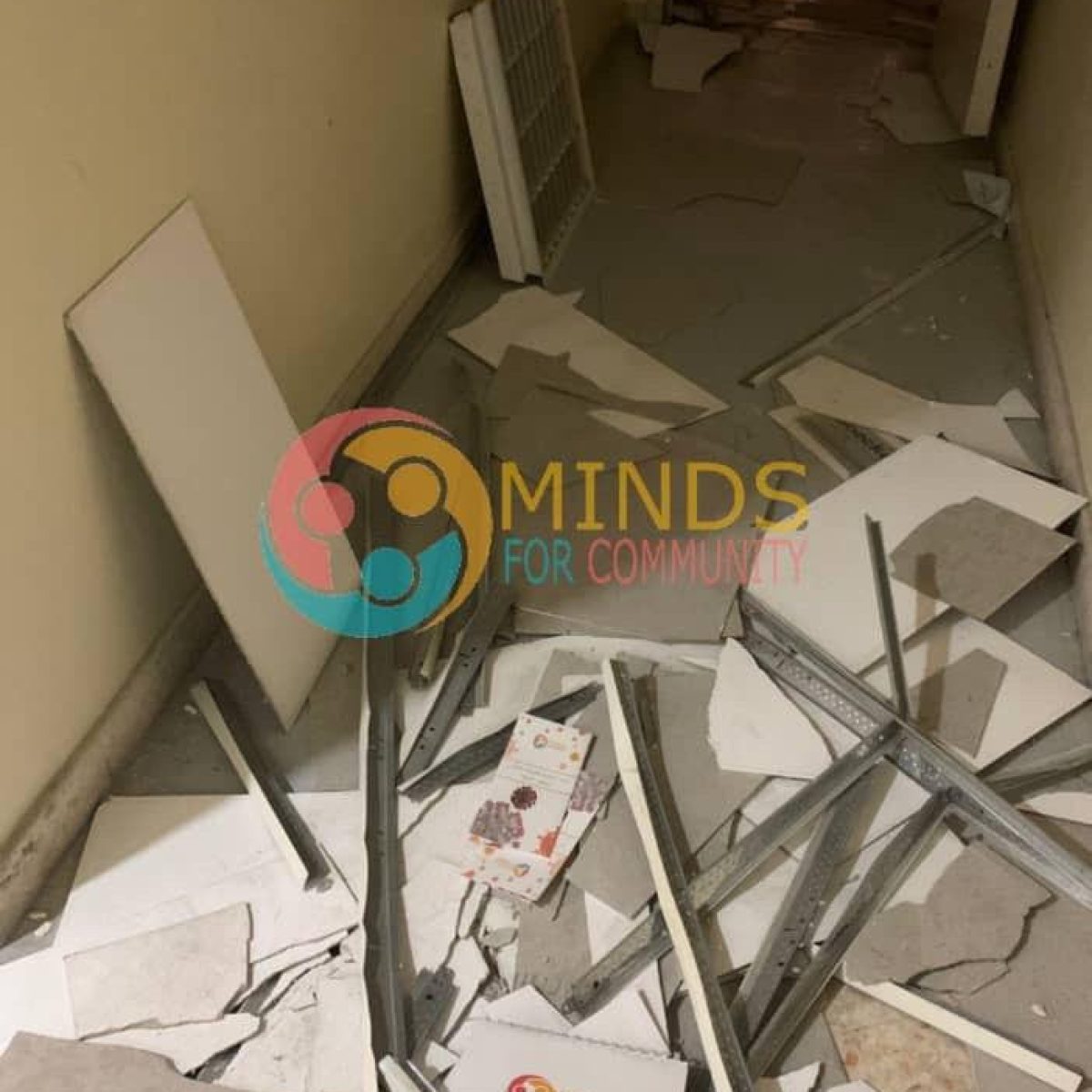 The damage to our office after the Beirut explosion