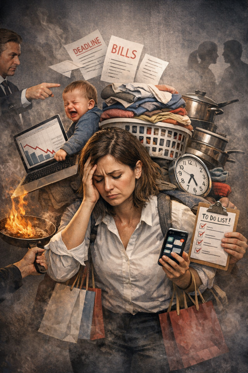 لماذا تتحمّل النساء ضغطًا نفسيًا أشدّ من الرجال؟